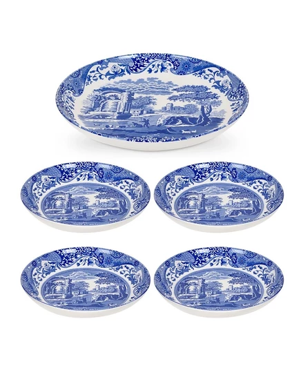 Набор Spode Blue Italian для пасты, 5 предметов, синий