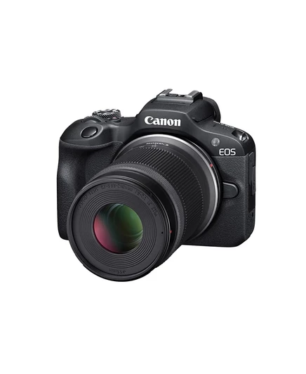 Беззеркальная камера Canon EOS R100, комплект 18–45/55–210 мм, черная