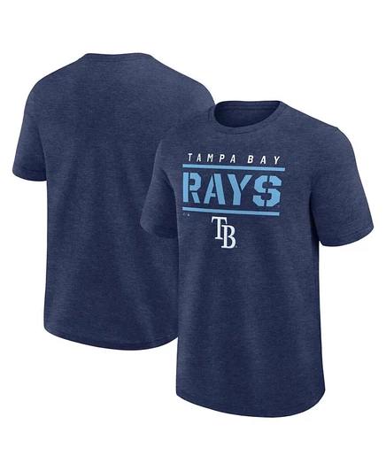 Мужская футболка высшего качества Fanatics Heather Navy Tampa Bay Rays от Fanatics