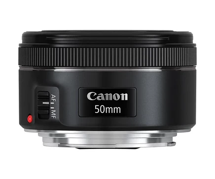 Объектив Canon EF 50mm f/1.8 STM стандартный, черный