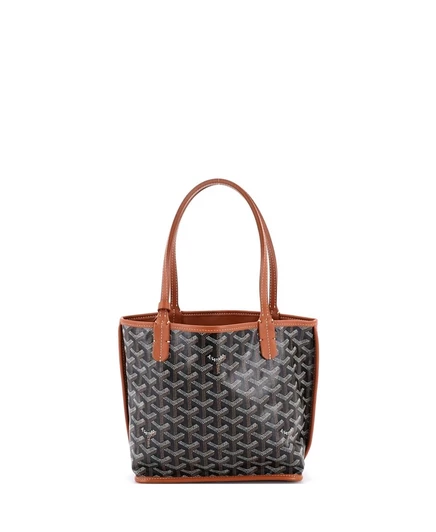 Женская сумка-тоут Goyard Mini Anjou реверсивная, черная