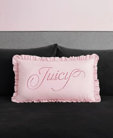 Декоративная подушка Juicy Couture, розовая, 14 х 24 дюйма