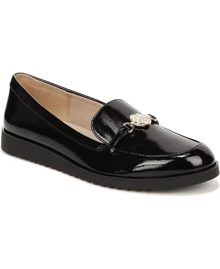  Женские мокасины с орнаментом black faux patent