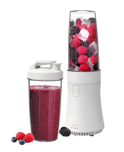 Мини-блендер Tzumi Puree 530 мл, однокнопочный, белый