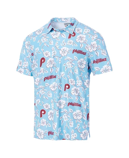 Мужская светло-голубая футболка-поло Philadelphia Phillies Cooperstown Collection Performance от Reyn Spooner light blue