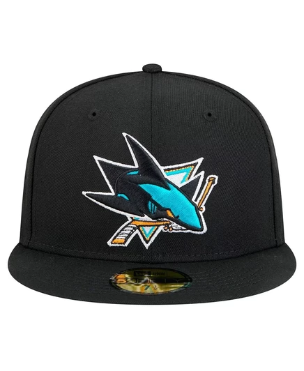 Мужская черная кепка San Jose Sharks Core 59 размера 