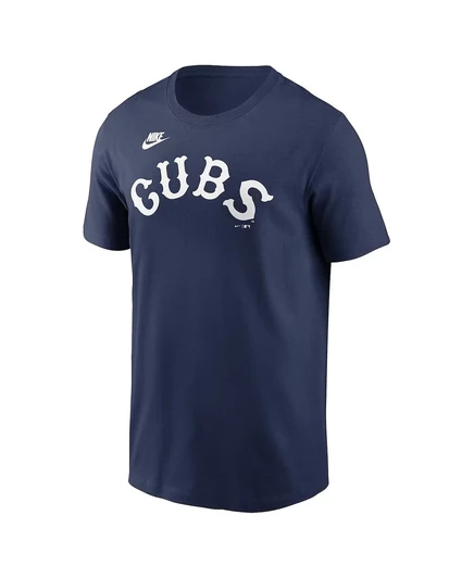 Мужская темно-синяя футболка Nike с надписью Chicago Cubs Cooperstown navy