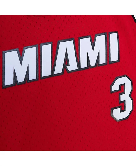Женская майка Mitchell & Ness Dwyane Wade Red Miami Heat 2005/06, классическая футболка Swingman из твердой древесины. red