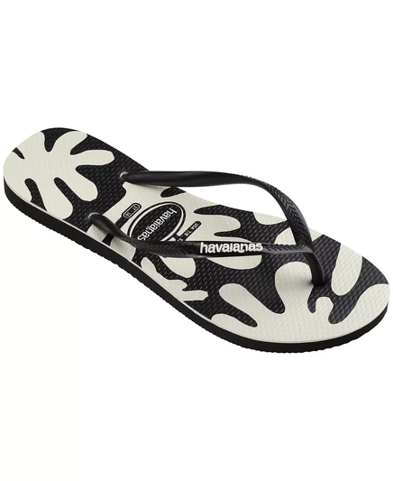 Женские тонкие коралловые босоножки-слипоны Havaianas black