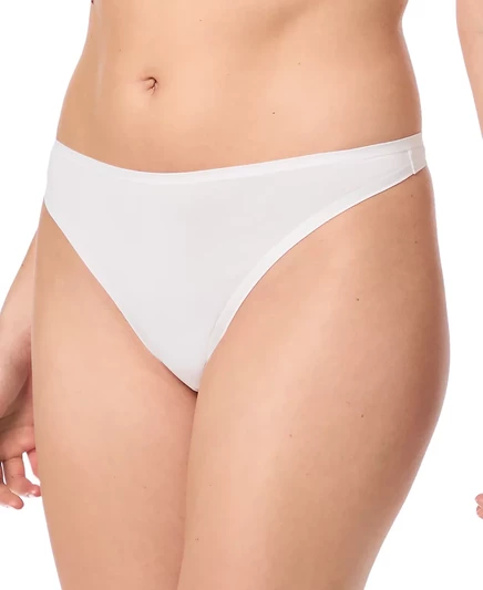 Женское хлопковое эластичное нижнее белье-стринги Gap GapBody GPW00283 optic white