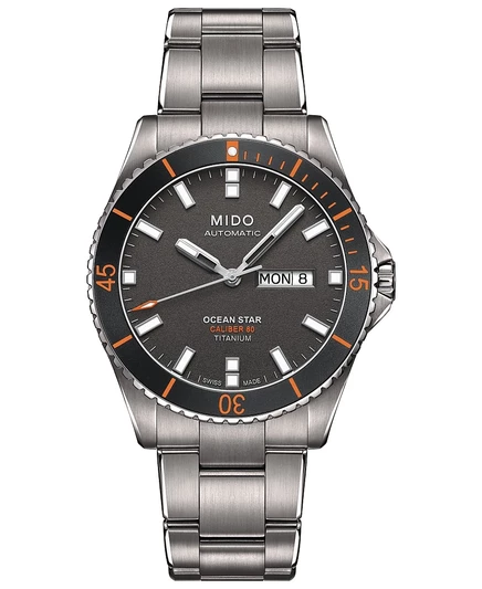 Мужские часы Mido Ocean Star Captain V автомат 42,5 мм, титан