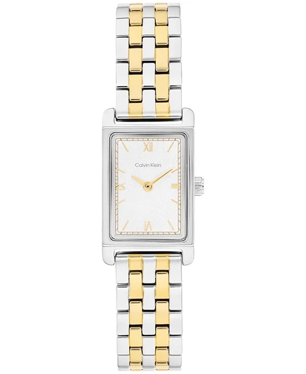 Женские часы Calvin Klein CK Light, двуцветные, 16 мм, белые