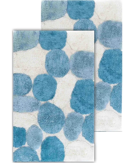 Коврик для ванной Chesapeake Pebbles, 2 шт, синий