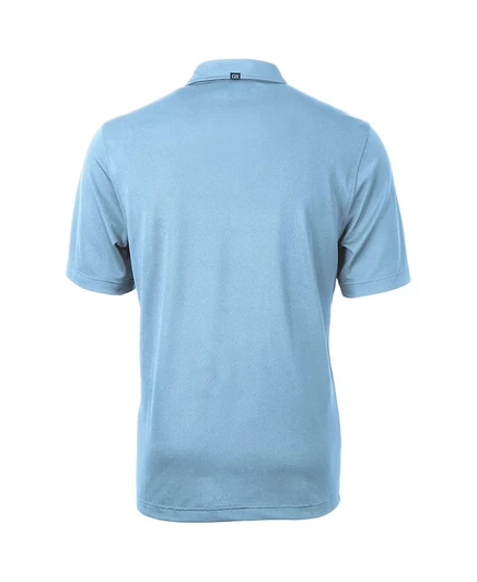 Мужское светло-голубое поло Tulane Green Wave с логотипом команды Virtue Eco Pique от Cutter & Buck light blue