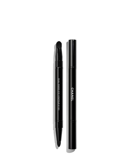 Выдвижная двусторонняя кисточка для контура глаз LES PINCEAUX DE CHANEL №201 белая