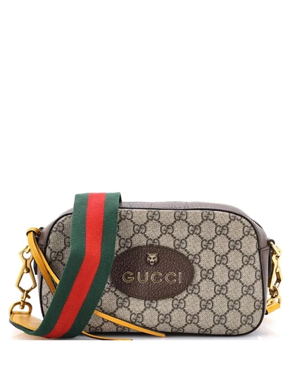 Женская сумка Pre-Owned Gucci Neo Vintage Camera, коричневая