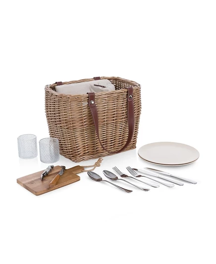 Корзина для пикника Picnic Time Terrabella 15 пр., бежевая