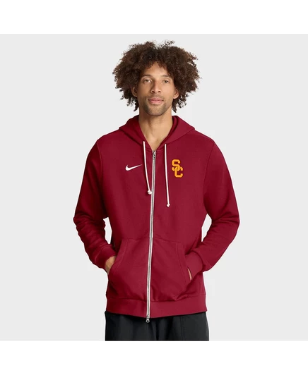 Мужская толстовка Cardinal USC Trojans 2025 Sideline Standard с капюшоном на молнии cardinal