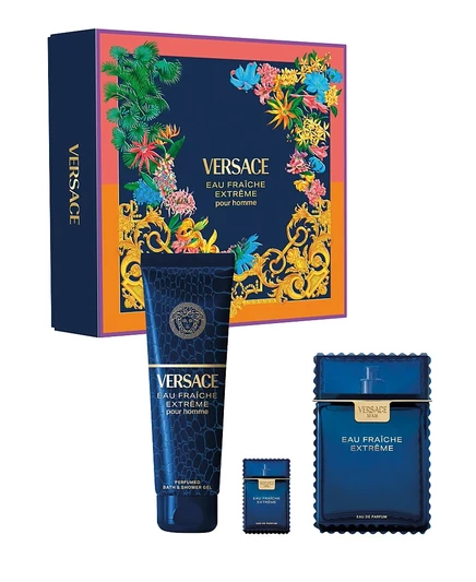Versace, 3 шт. Набор парфюмированной воды Eau Fraiche Extreme без цвета