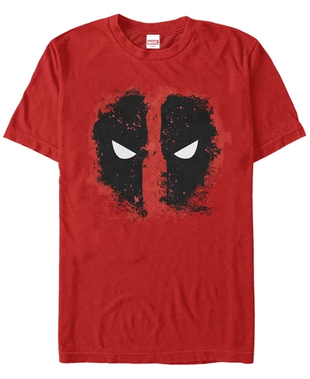 Футболка с коротким рукавом из мужской коллекции комиксов Marvel Deadpool Eyes Glare red