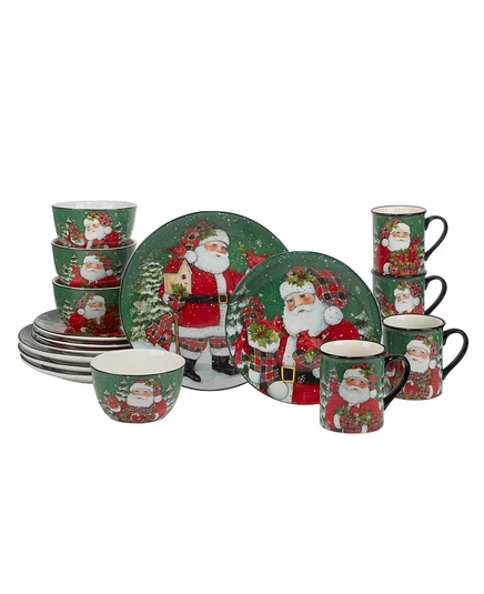 Сервиз Certified International Christmas Lodge, 16 пр., на 4