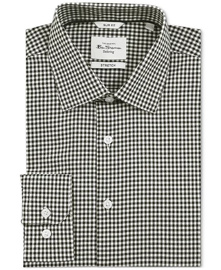Мужская приталенная рубашка Ben Sherman в клетку, разноцветная