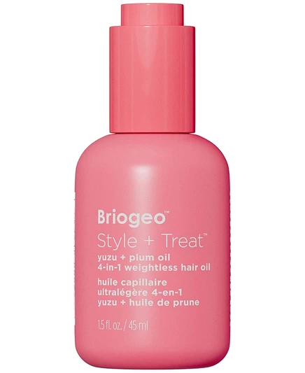 Невесомое масло для волос Briogeo Style + Treat Yuzu + Plum Oil 4-в-1, 1,5 унции, без окрашивания