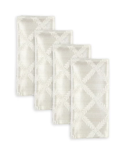 Набор салфеток Lenox Laurel Leaf 19″×19″, 4 шт., серебристые