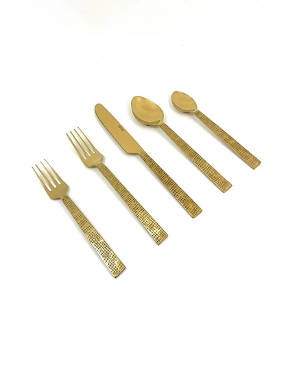 Vibhsa Rustic, 20 шт. Набор столовых приборов, сервировочный на 4 золотых