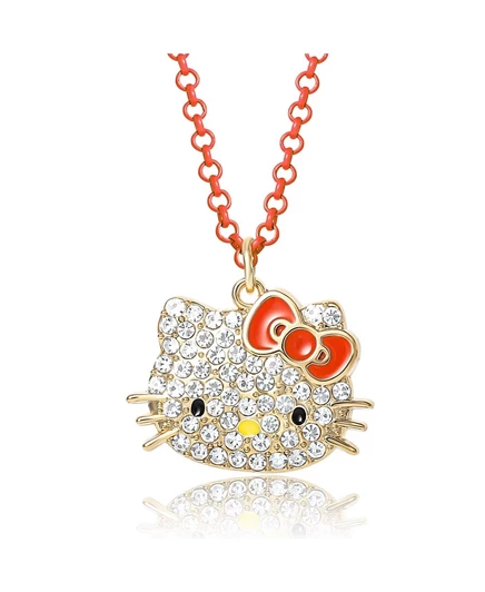 Модное ювелирное ожерелье Sanrio Hello Kitty Girls Pave - 16 