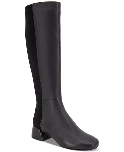  Женские ботинки Emily Tall 50/50 black leather