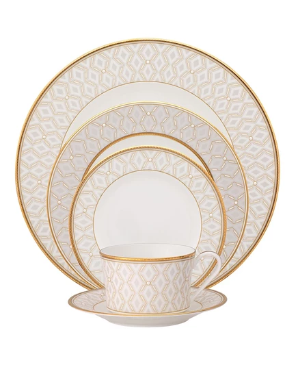 Сервиз столовый Noritake Noble Pearl, 5 предметов, золотой