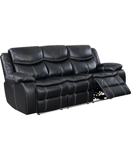 Диван-реклайнер Furniture of America Venni, черный