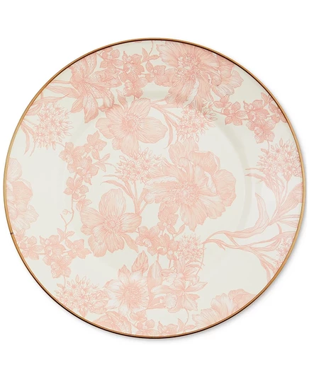 Тарелка mackenzie-childs rosy english garden, 25,4 см