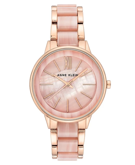 Женские часы Anne Klein 37 мм, розовое золото
