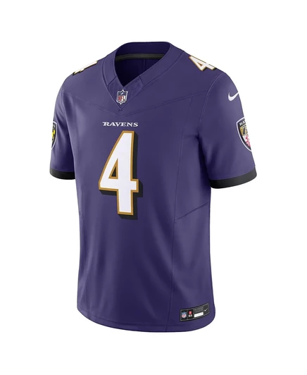Мужская футболка Nike Zay Flowers фиолетового цвета Baltimore Ravens Vapor F.U.S.E. Limited purple