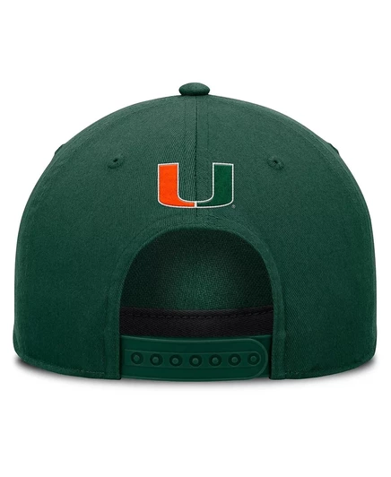 Мужская зеленая шляпа Fanatics Miami Hurricanes с регулируемой веревкой для фола и мяча green