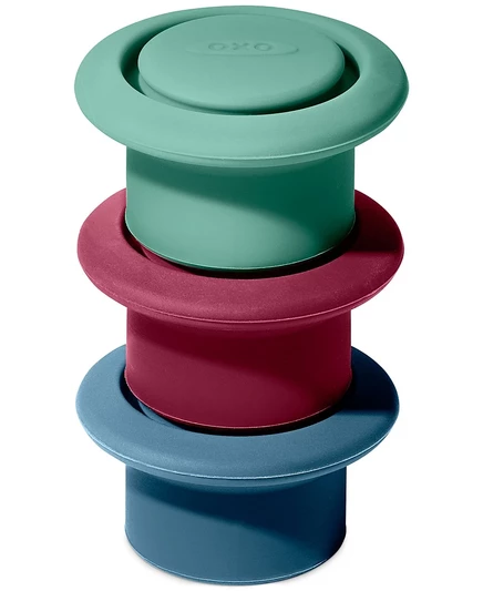 OXO 3 шт. Силиконовые пробки для вина multi