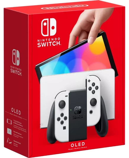 Игровая консоль Nintendo Switch OLED, белая