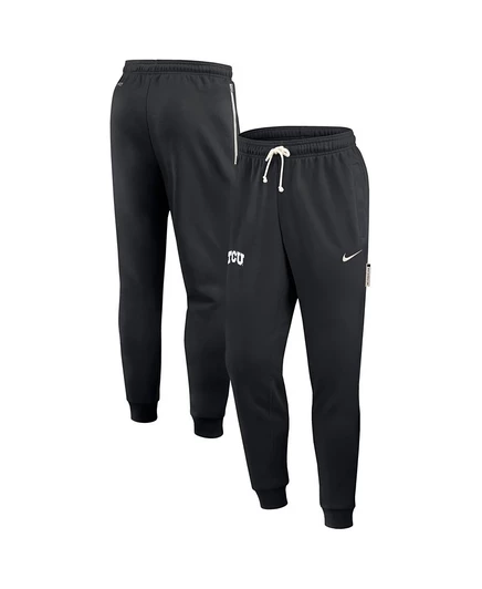Мужские черные спортивные брюки Nike TCU Horned Frogs 2025 Sideline Standard Issue с зауженной посадкой, черные