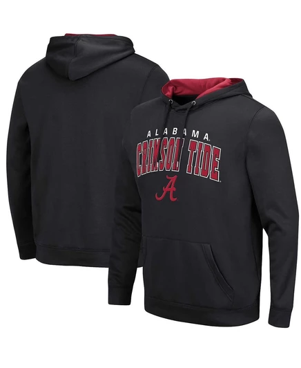 Мужской пуловер Colosseum Alabama Crimson Tide Resistance с капюшоном black