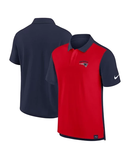 Мужское поло Nike Blitz Pique New England Patriots, сине-красное