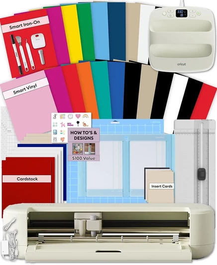 Плоттер Cricut Explore 5 комплект с EasyPress 9″×9″, бежевый