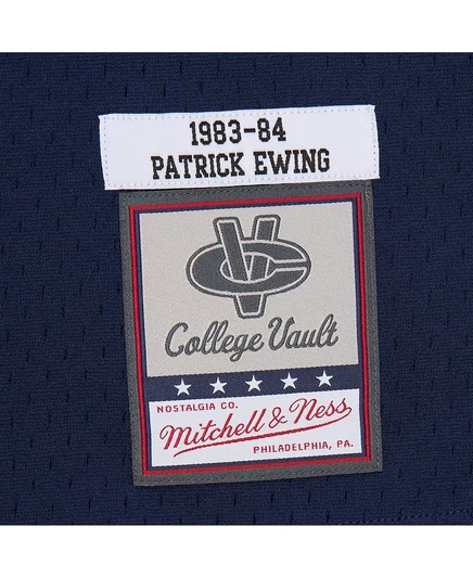 Мужская майка Mitchell & Ness Navy Patrick Ewing Georgetown Hoyas 1983/84 navy