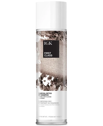 Сухой шампунь IGK Hair First Class Charcoal Detox Dry Shampoo, 11 унций, без красителя