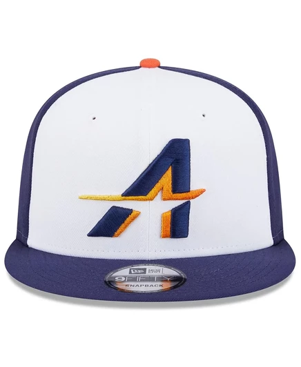 Мужская кепка-бейсболка New Era белого/ темно-синего цвета Houston Astros 2025 City Connect 9FIFTY Snapback white, navy