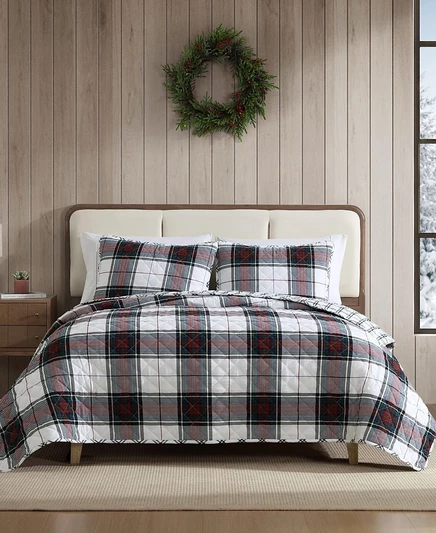 Комплект покрывала Eddie Bauer Holiday Plaid, красный