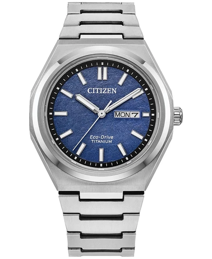 Мужские часы Citizen Zenshin Super Titanium 39 мм, серебристые
