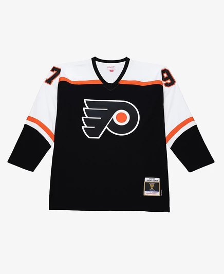 Мужская майка Mitchell & Ness Jeremy Roenick Black Philadelphia Flyers 2003 года выпуска от Джереми Роника.