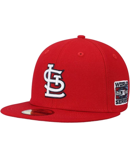 Мужская шерстяная кепка New Era 59FIFTY Cardinals, красная